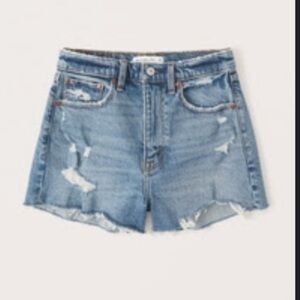 Abercrombie Mom Mid Rise Jean Shorts